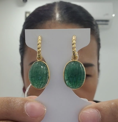 Green Adventurine Earring