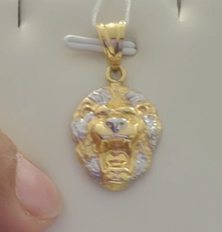 2 Tone Lion Pendant