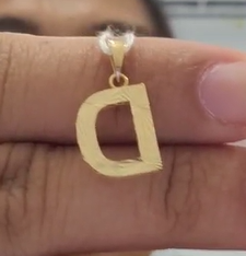 LETTER D PENDANT