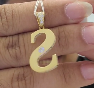 LETTER S PENDANT