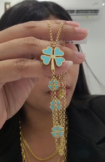 Gold Necklace Charm 