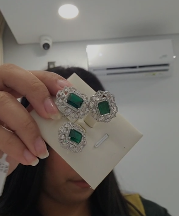 14K Emerald Set