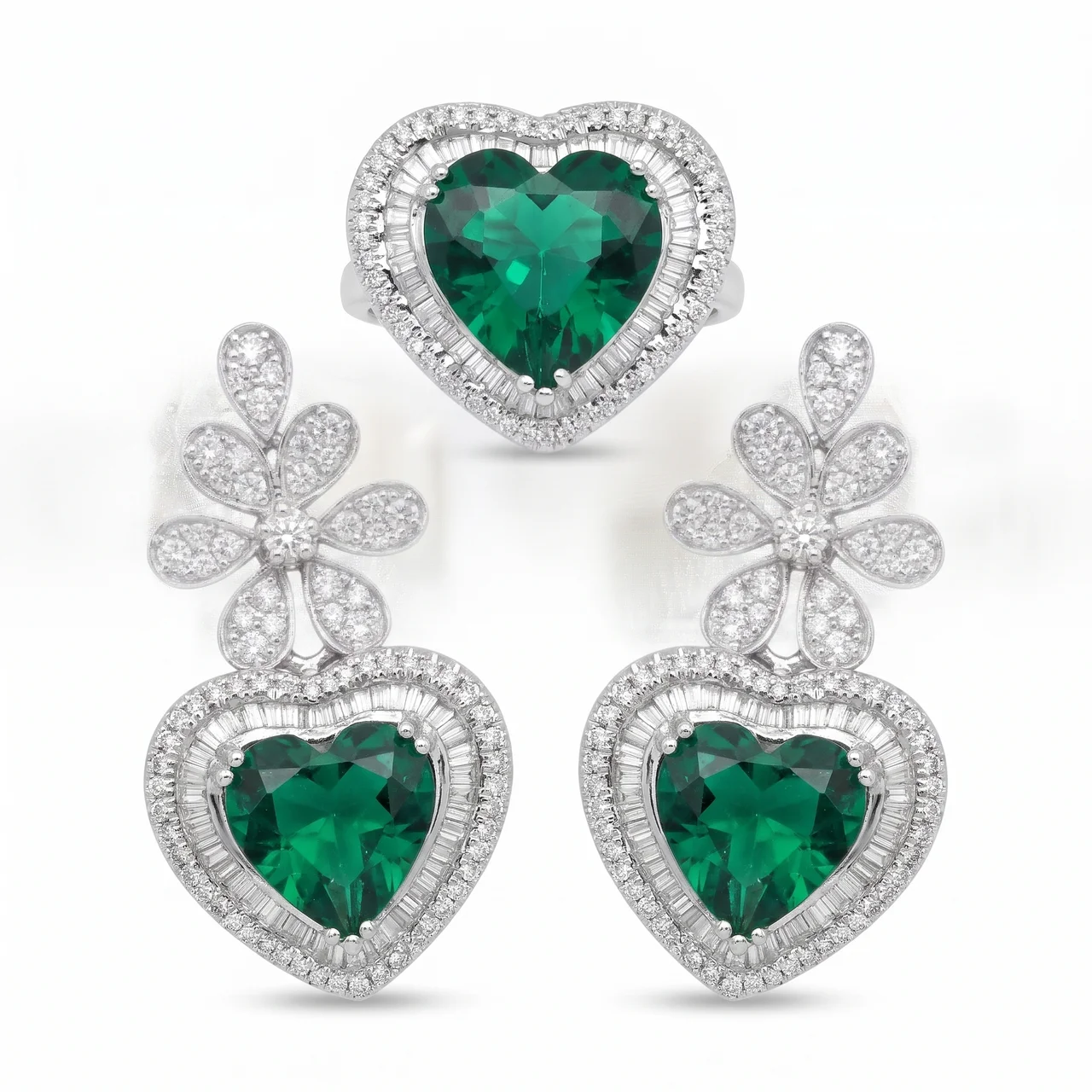 Set Heart Green Dang